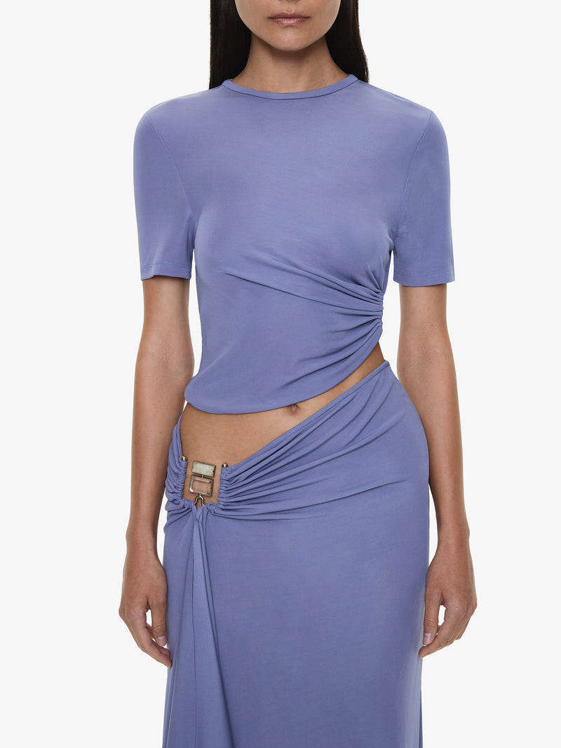 Bezel Quartz Ruched Tee - Image 4