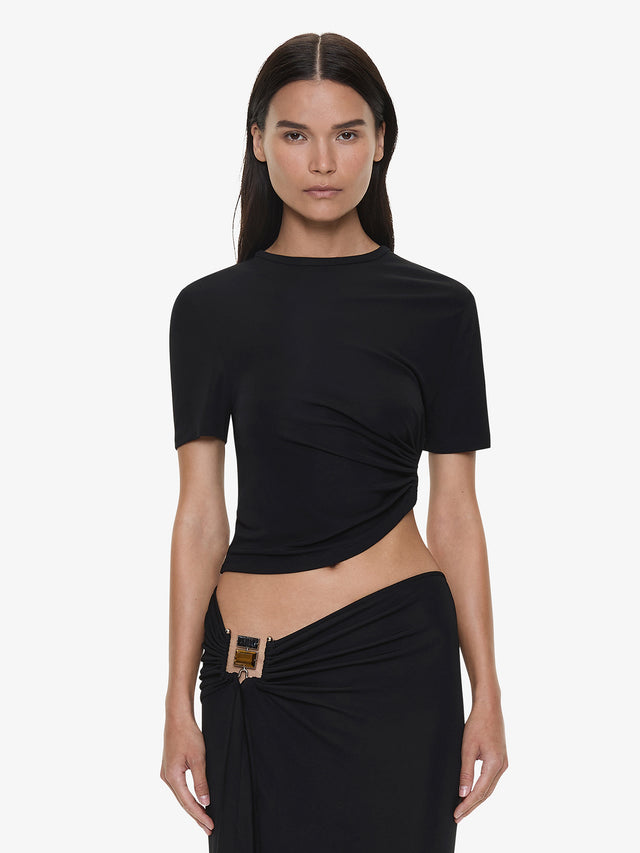 Bezel Quartz Ruched Tee