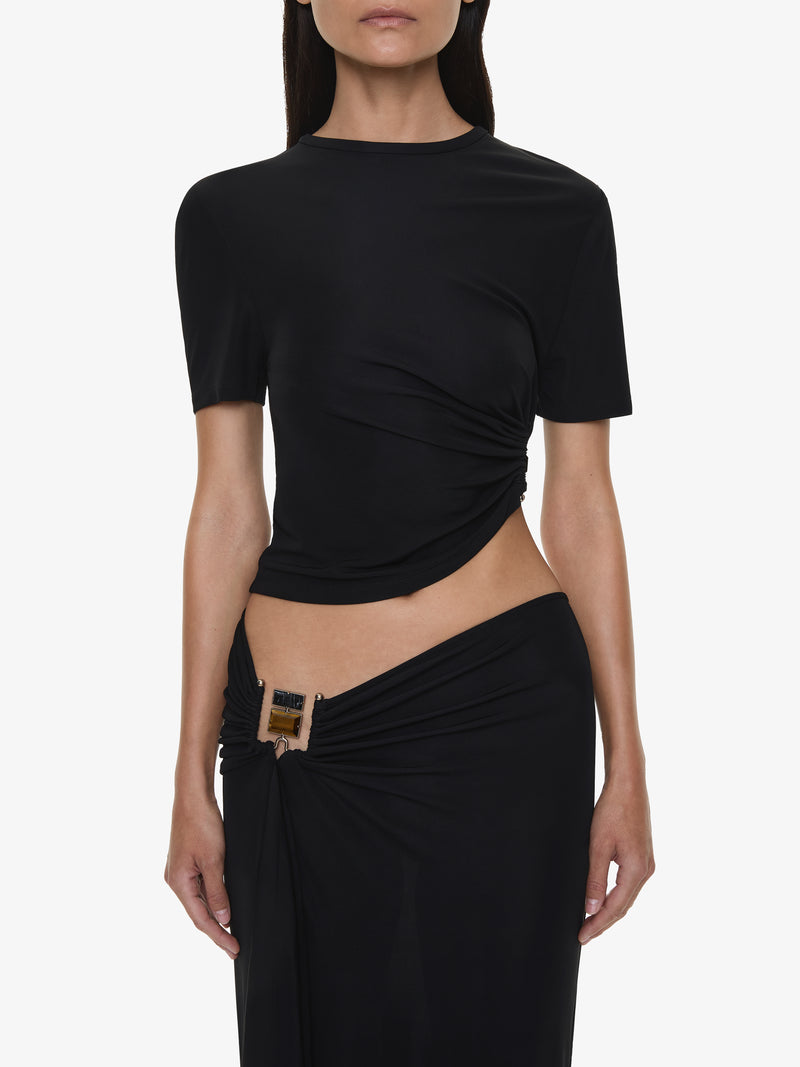 Bezel Quartz Ruched Tee - Image 4