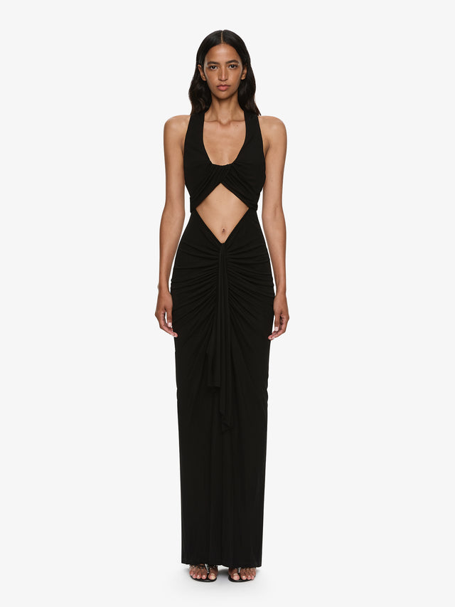 Christopher Esber | Vivenda Drape Front Dress Black 10 Christopher Esber | Vivenda Drape Front Dress Black 10