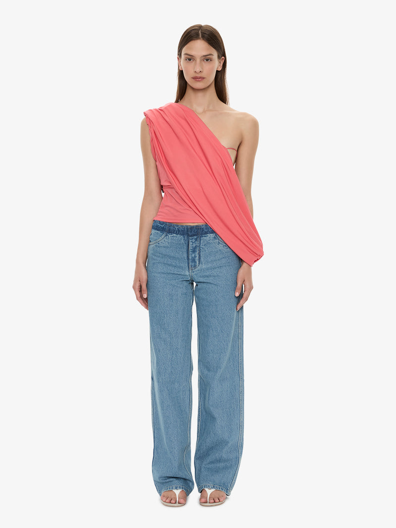 Aiba Draped Jersey Tee - Image 2