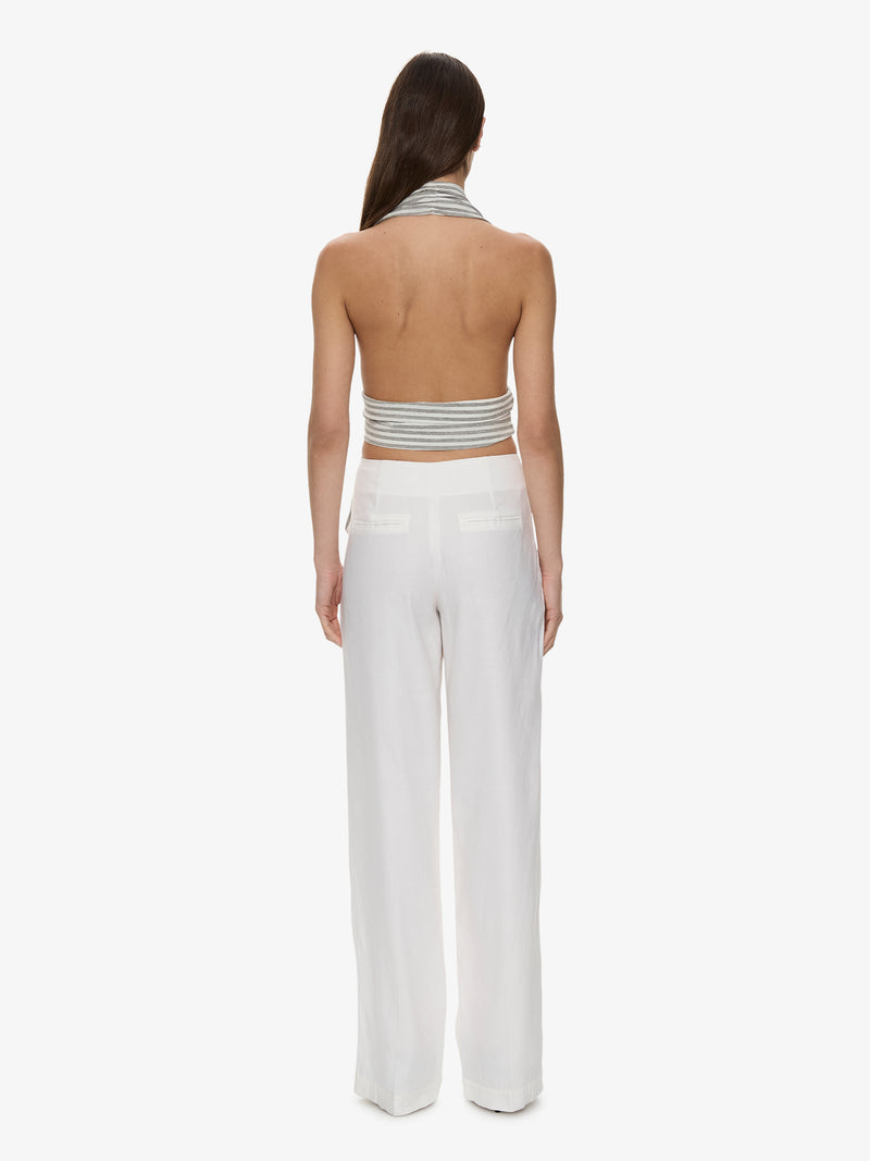 Scarf Draped Halter Top - Image 4