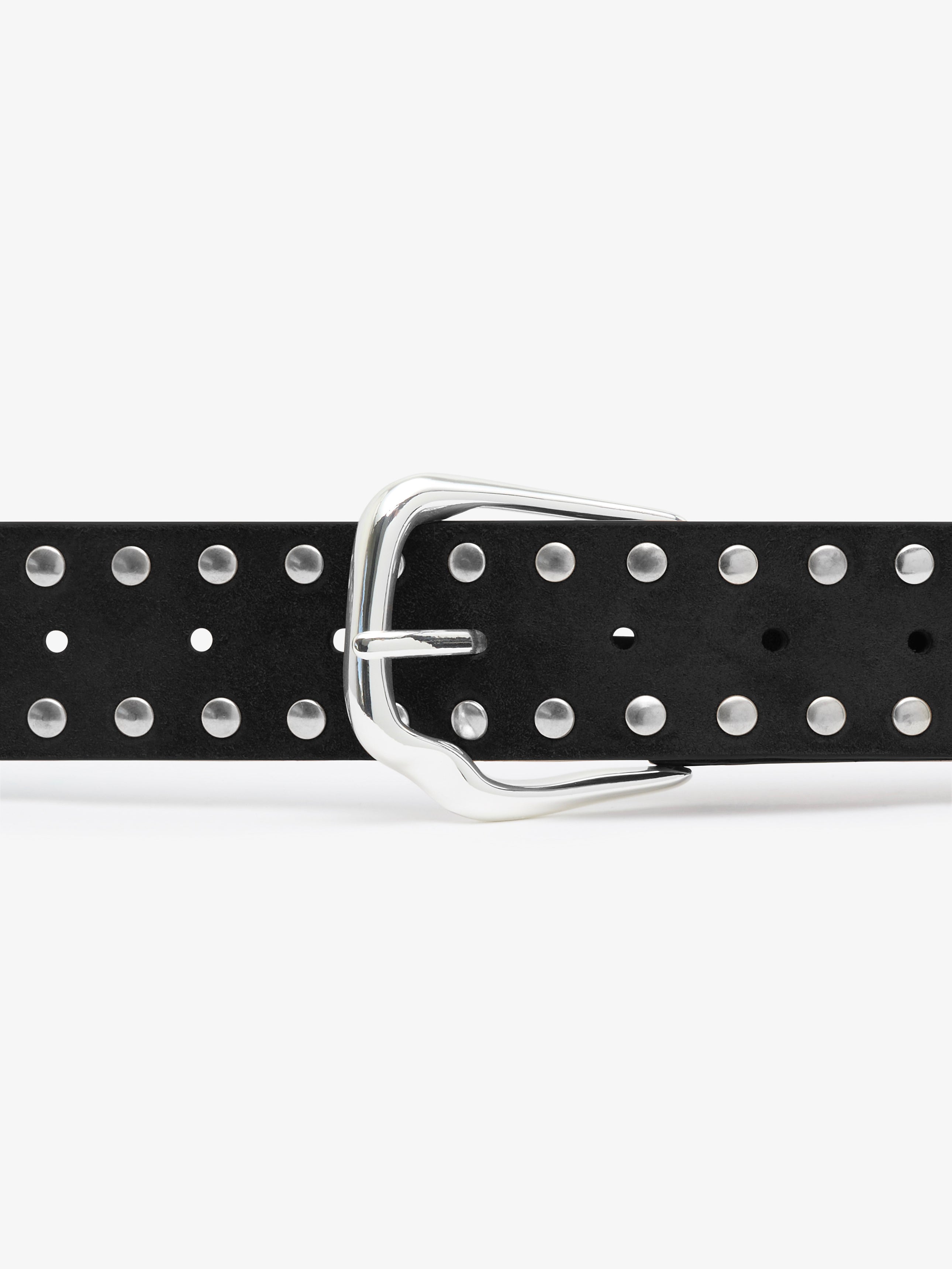 Maverick Suede Studded Belt