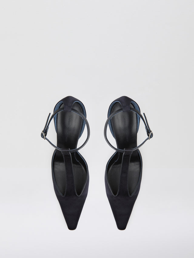 T-Bar Satin Heel