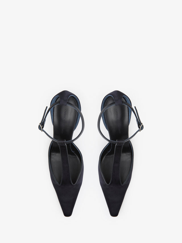 T-Bar Satin Heel