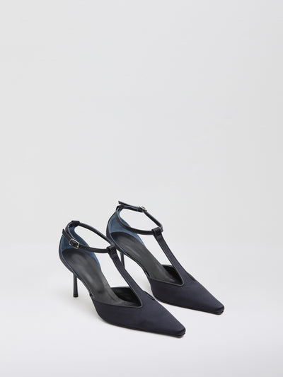 T-Bar Satin Heel