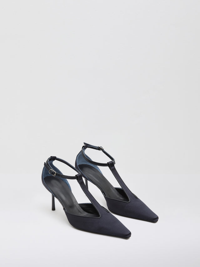 T-Bar Satin Heel