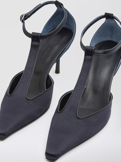 T-Bar Satin Heel