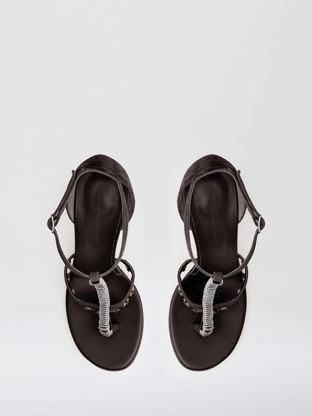 Ludo Pierced Suede Heel