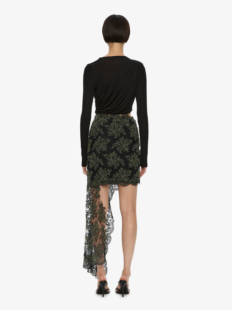 Verve Twisted Tee Lace Long Sleeve Dress - Image 5