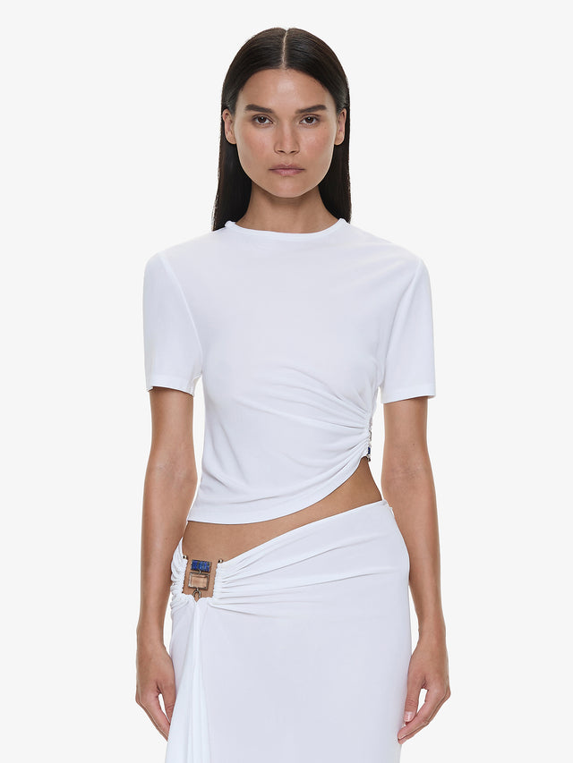 Bezel Quartz Ruched Tee