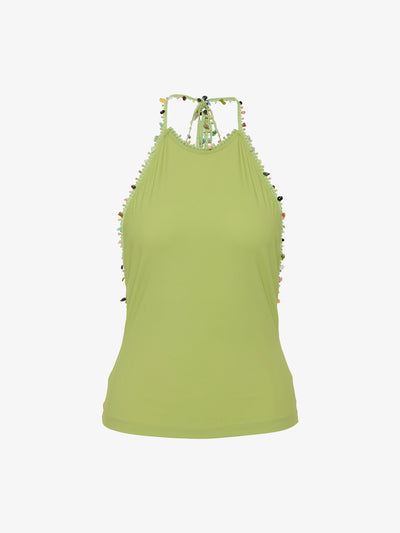 Beach Quartz Halter Lycra Top