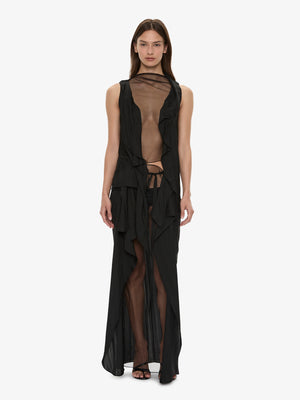 Kacere Towel Drape Column Skirt