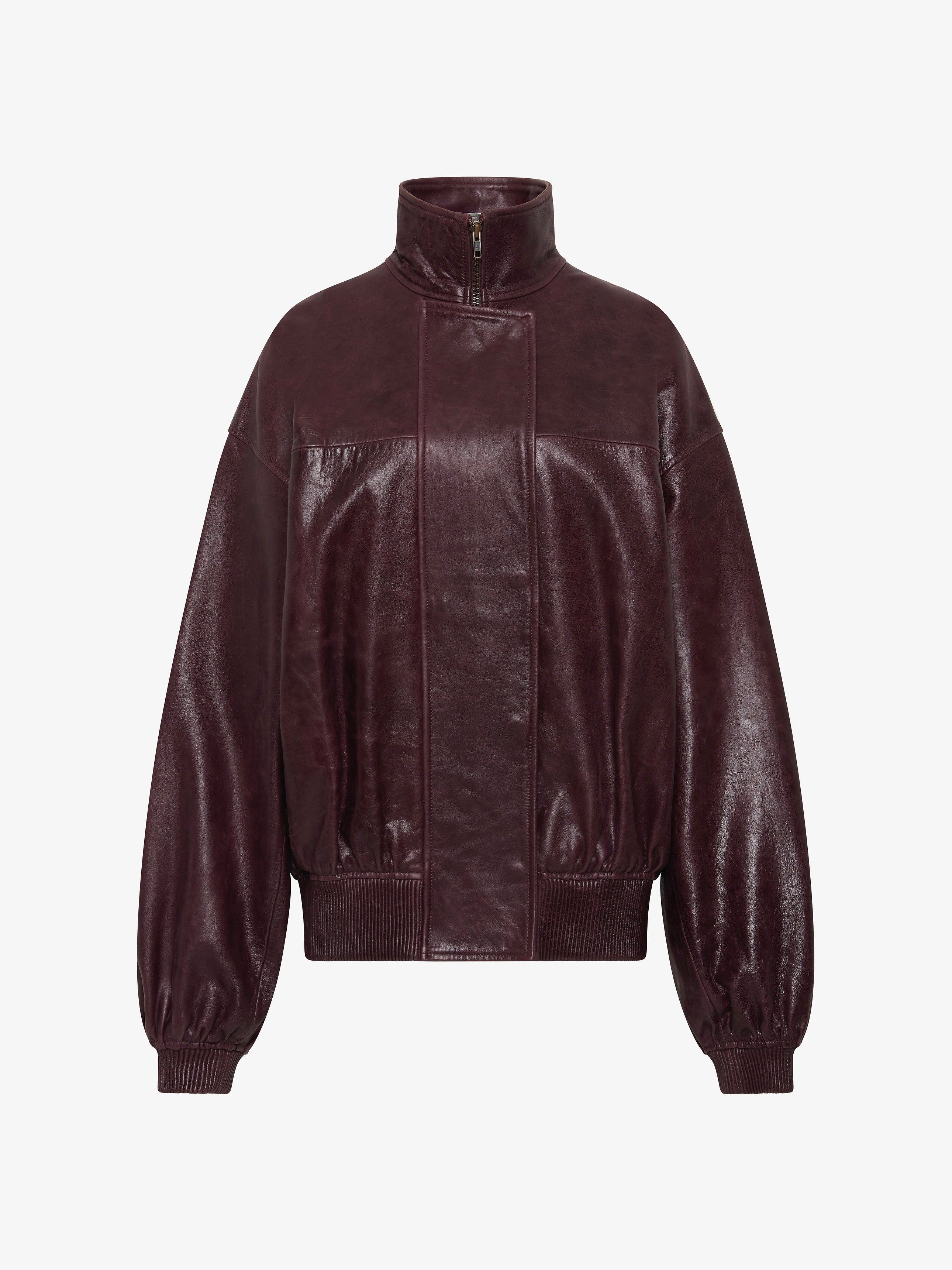 Devon Leather Bomber Jacket