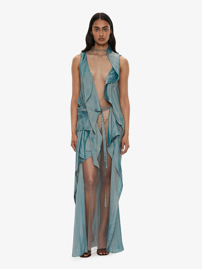 Kacere Towel Drape Column Skirt