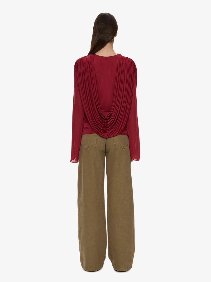 Ripple Drape Long Sleeve Top - Image 5