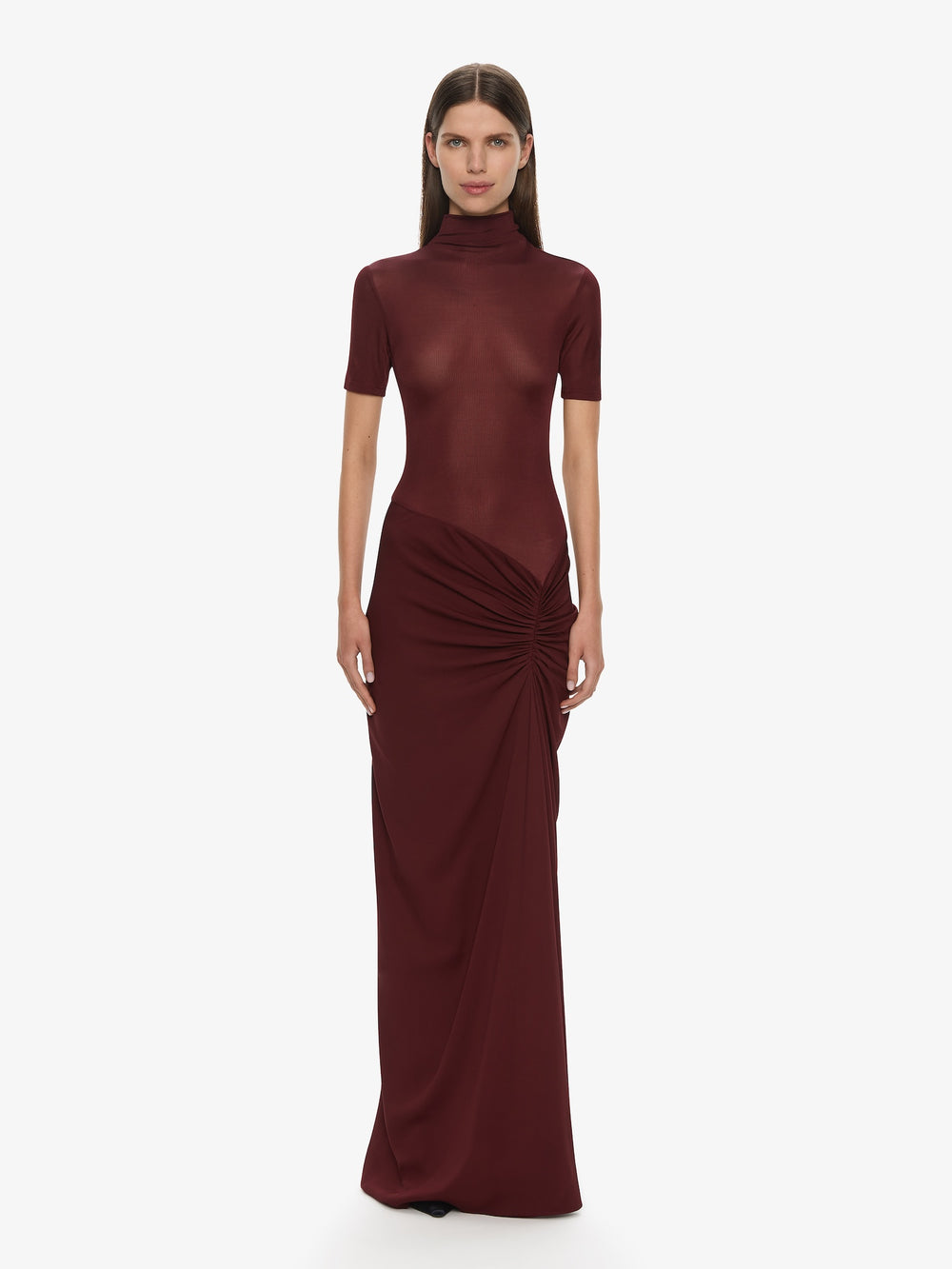 Fusion Ruched Tee Gown