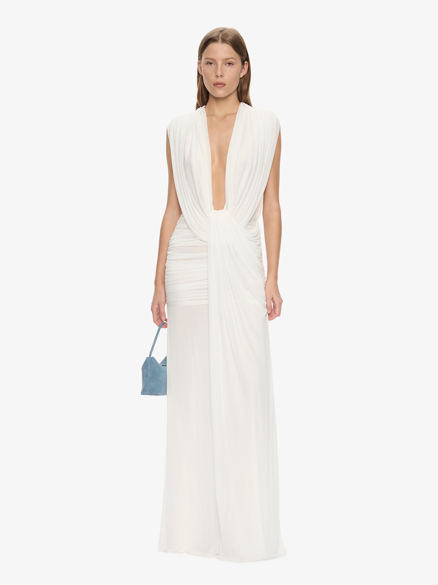 Ripple Drape Gown