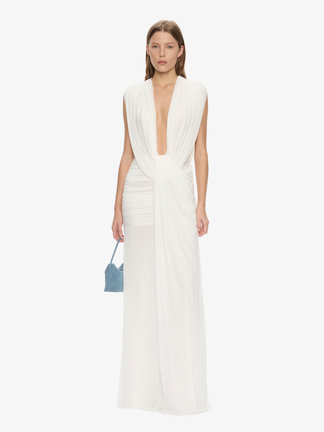 Ripple Drape Gown