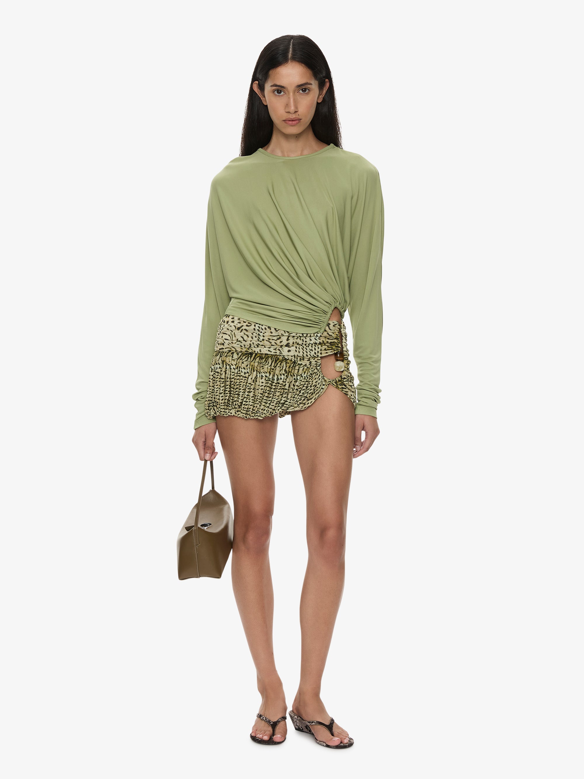 Beach Glass Bubble Mini Skirt
