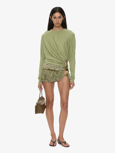 Beach Glass Bubble Mini Skirt