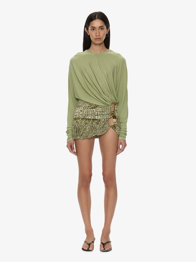 Beach Glass Bubble Mini Skirt - Image 4