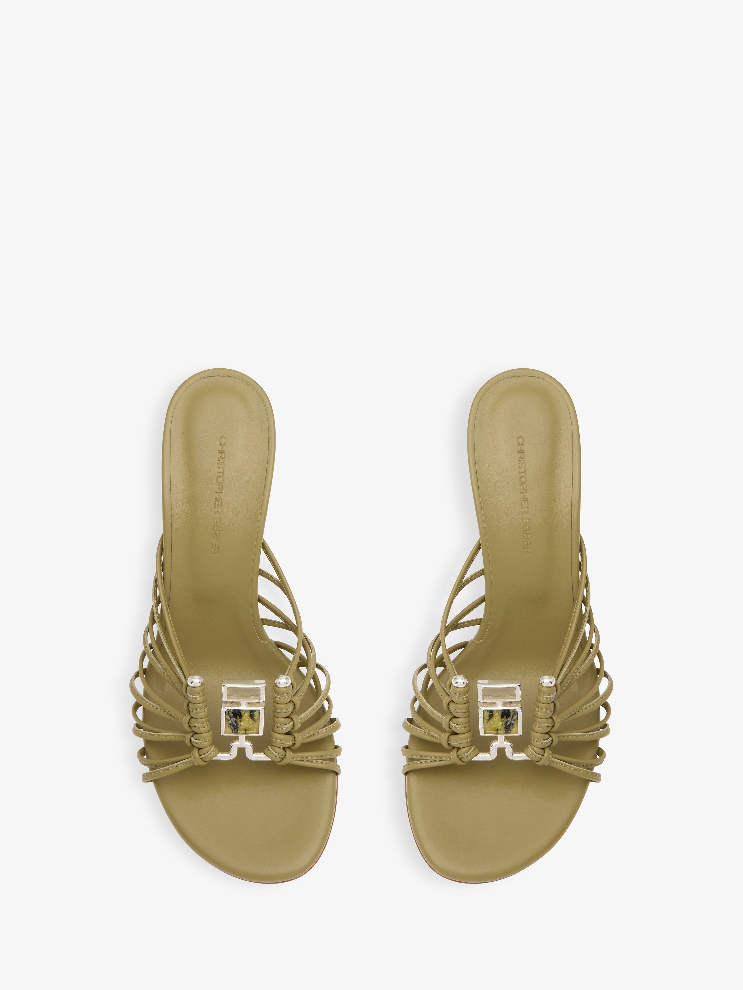 Bezel Quartz Caged Heel