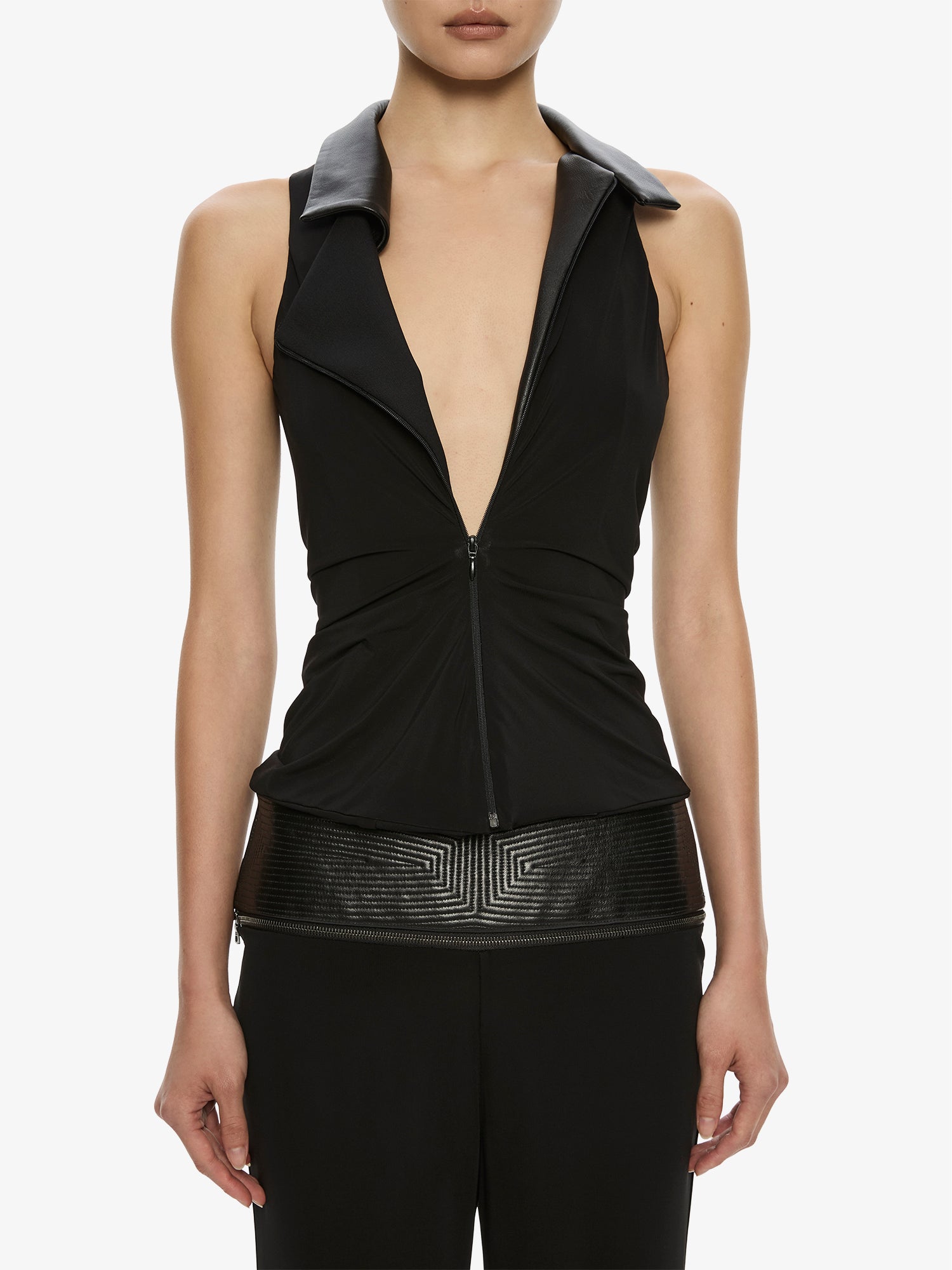 Auto Upholstered Leather Trouser