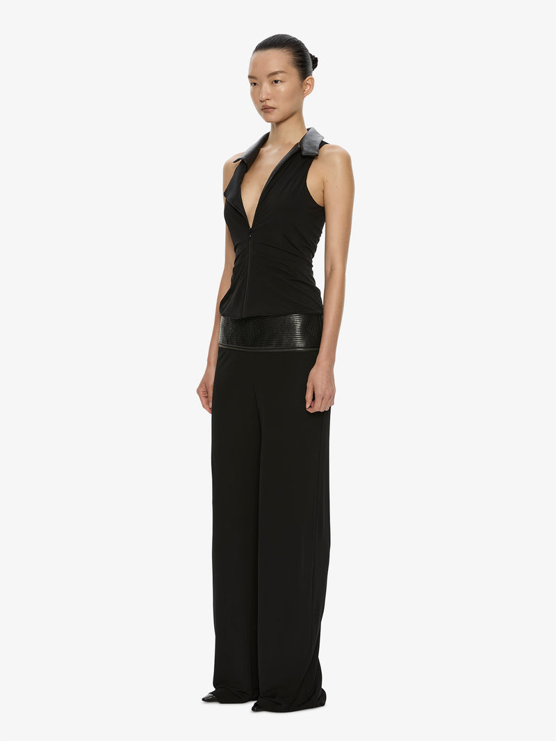 Auto Upholstered Leather Trouser - Image 3