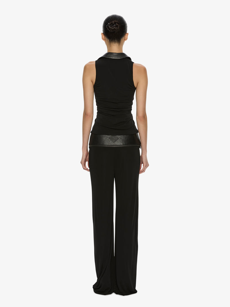 Auto Upholstered Leather Trouser - Image 4