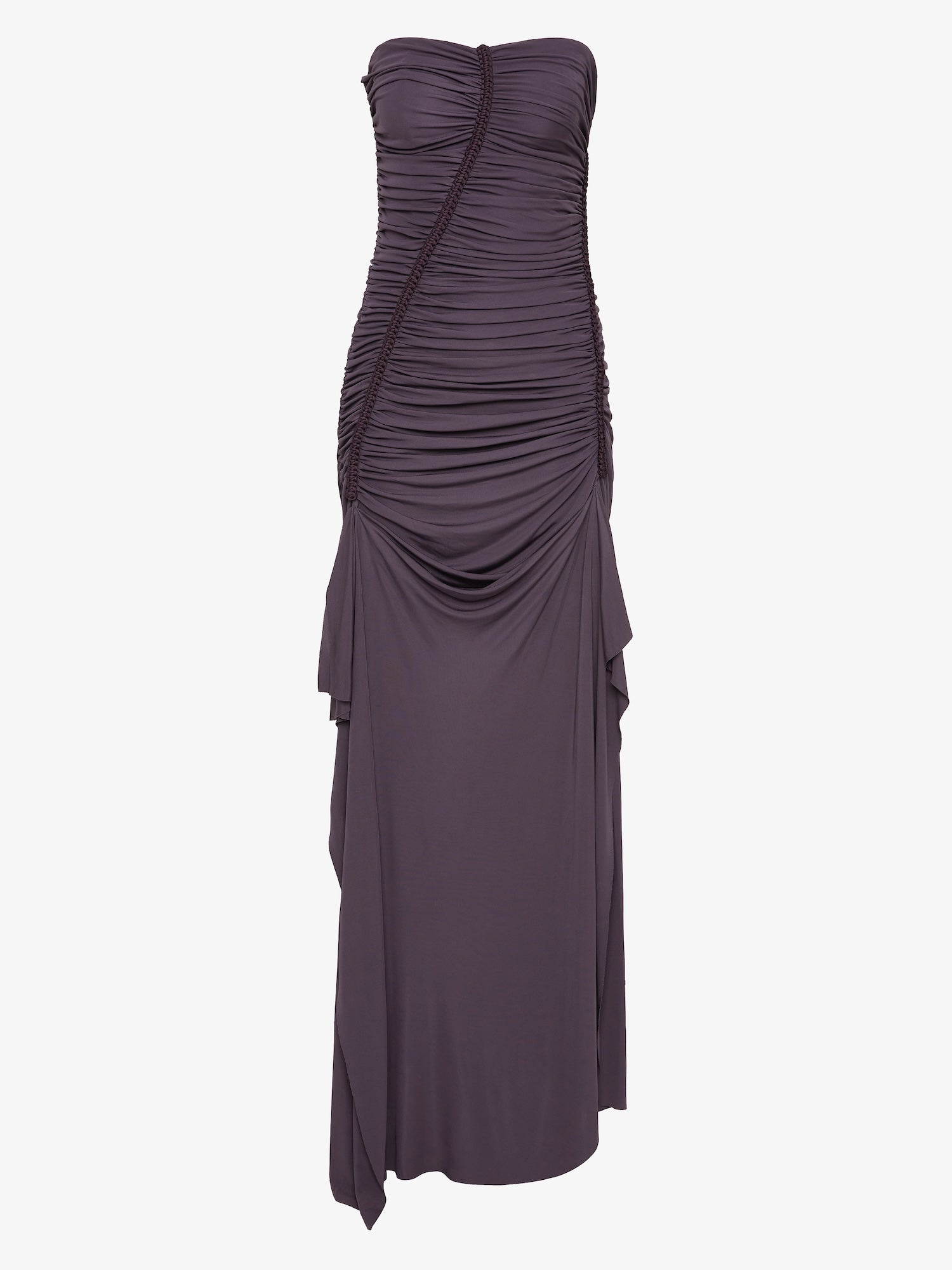 Shibari Jersey Ruche Strapless Dress