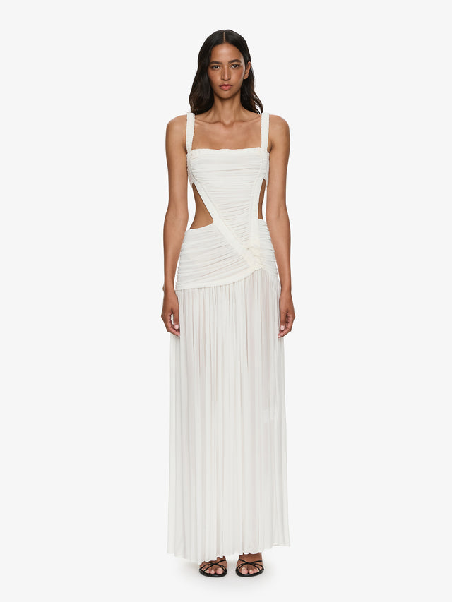 christopher esber orion maxi dress nu onda | Chloe wows in the Orion gown by Christopher Esber