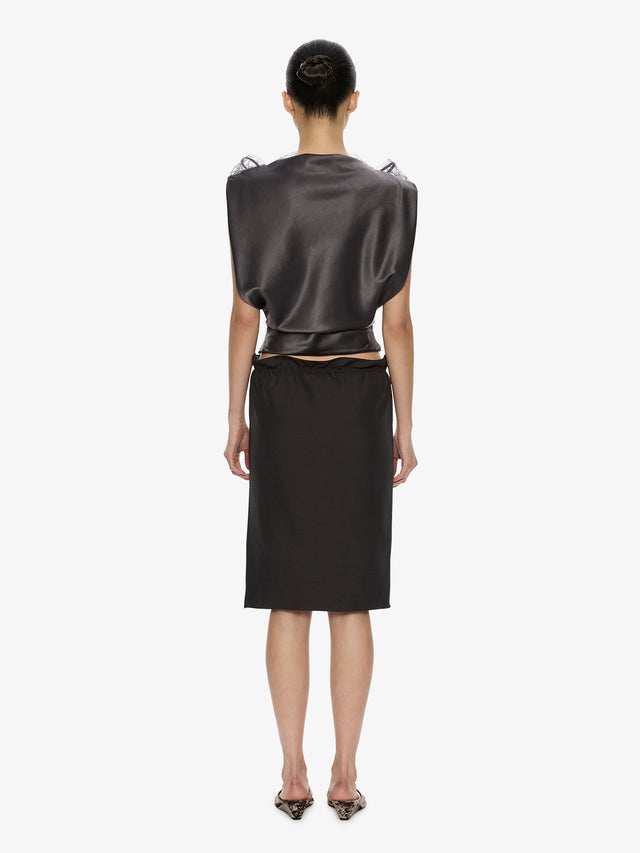 Anais Lace Trimmed Tie Skirt