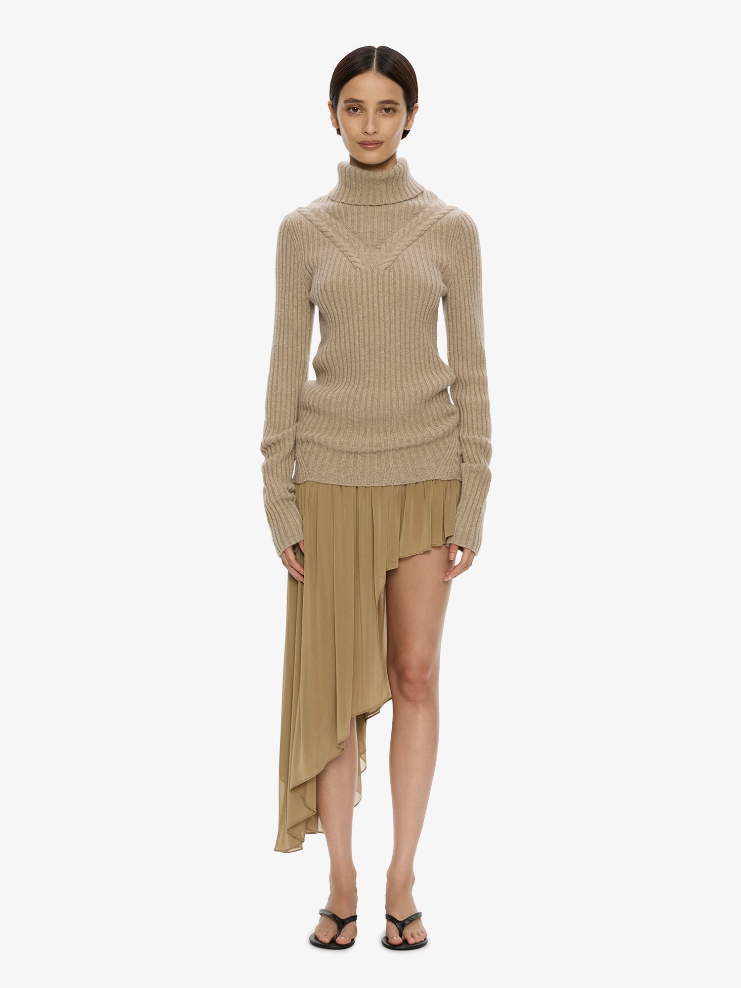 Caia Cable Knit Turtleneck