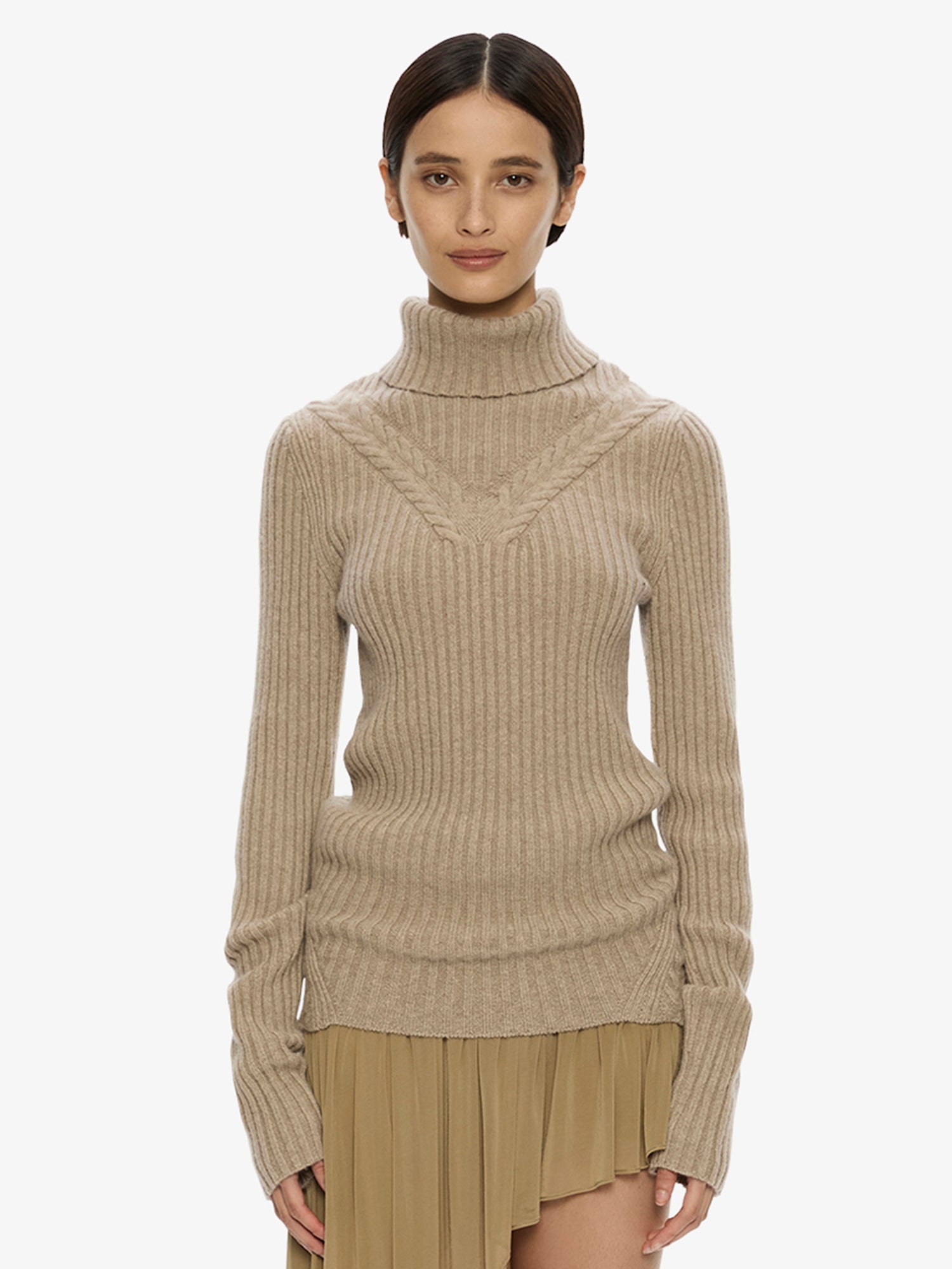 Caia Cable Knit Turtleneck