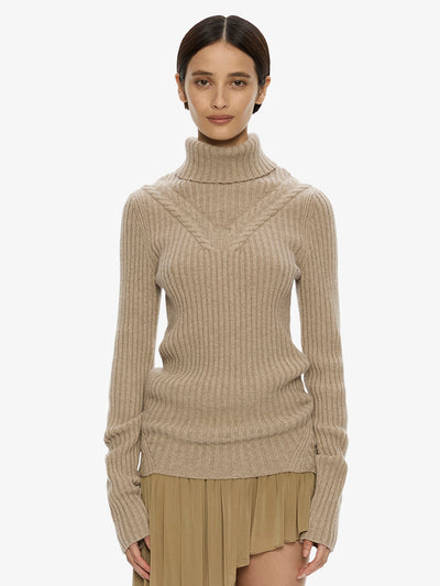 Caia Cable Knit Turtleneck