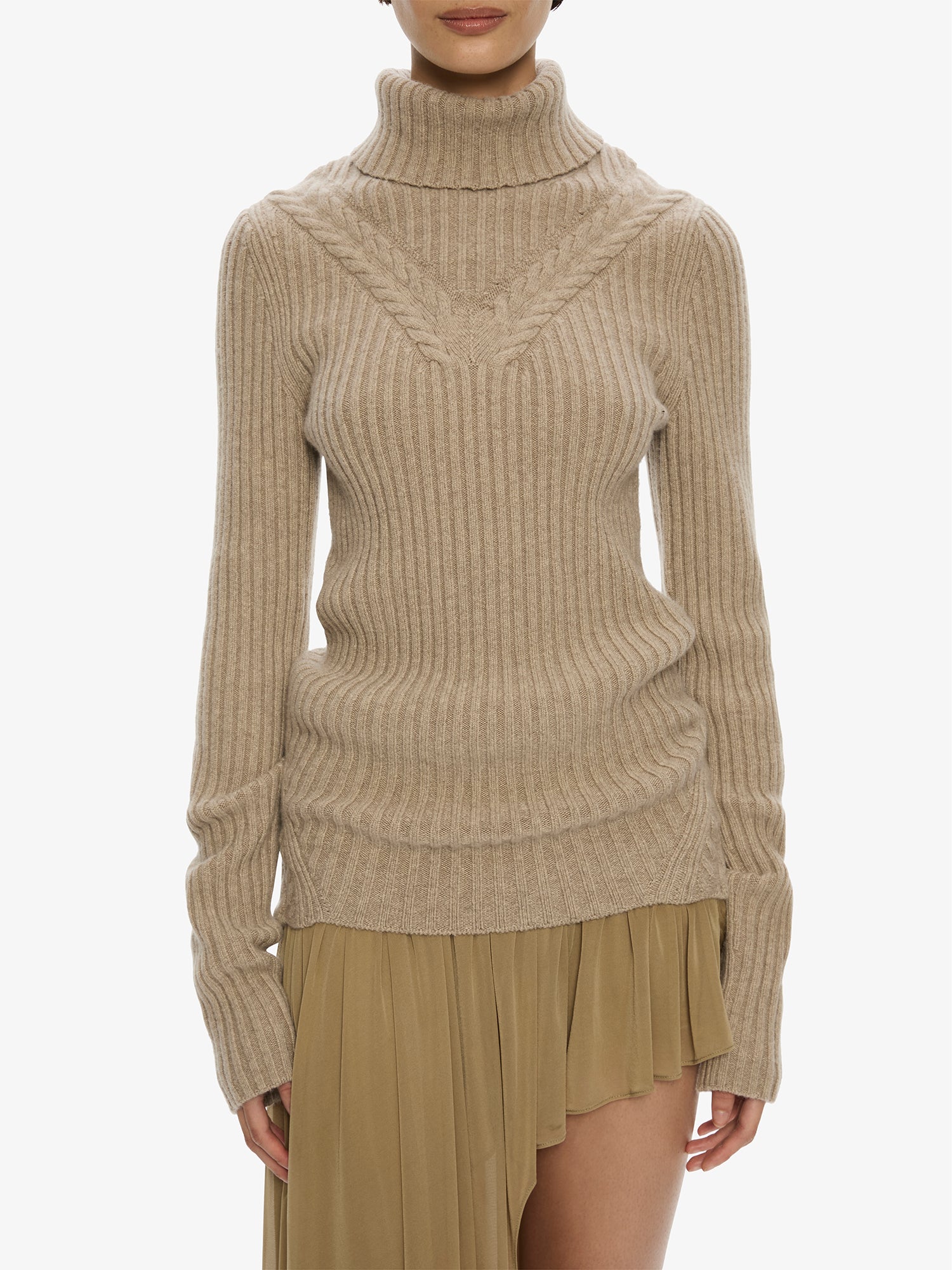 Caia Cable Knit Turtleneck
