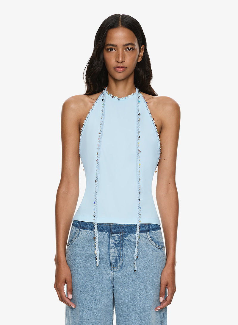 Beach Quartz Halter Lycra Top - Image 1