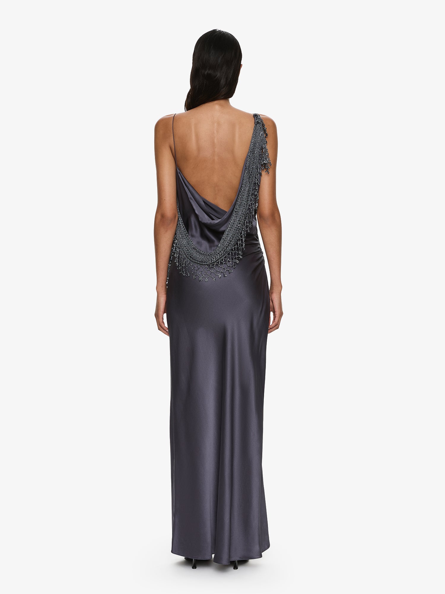 Droplet Bead Crochet Trimmed Cami Dress