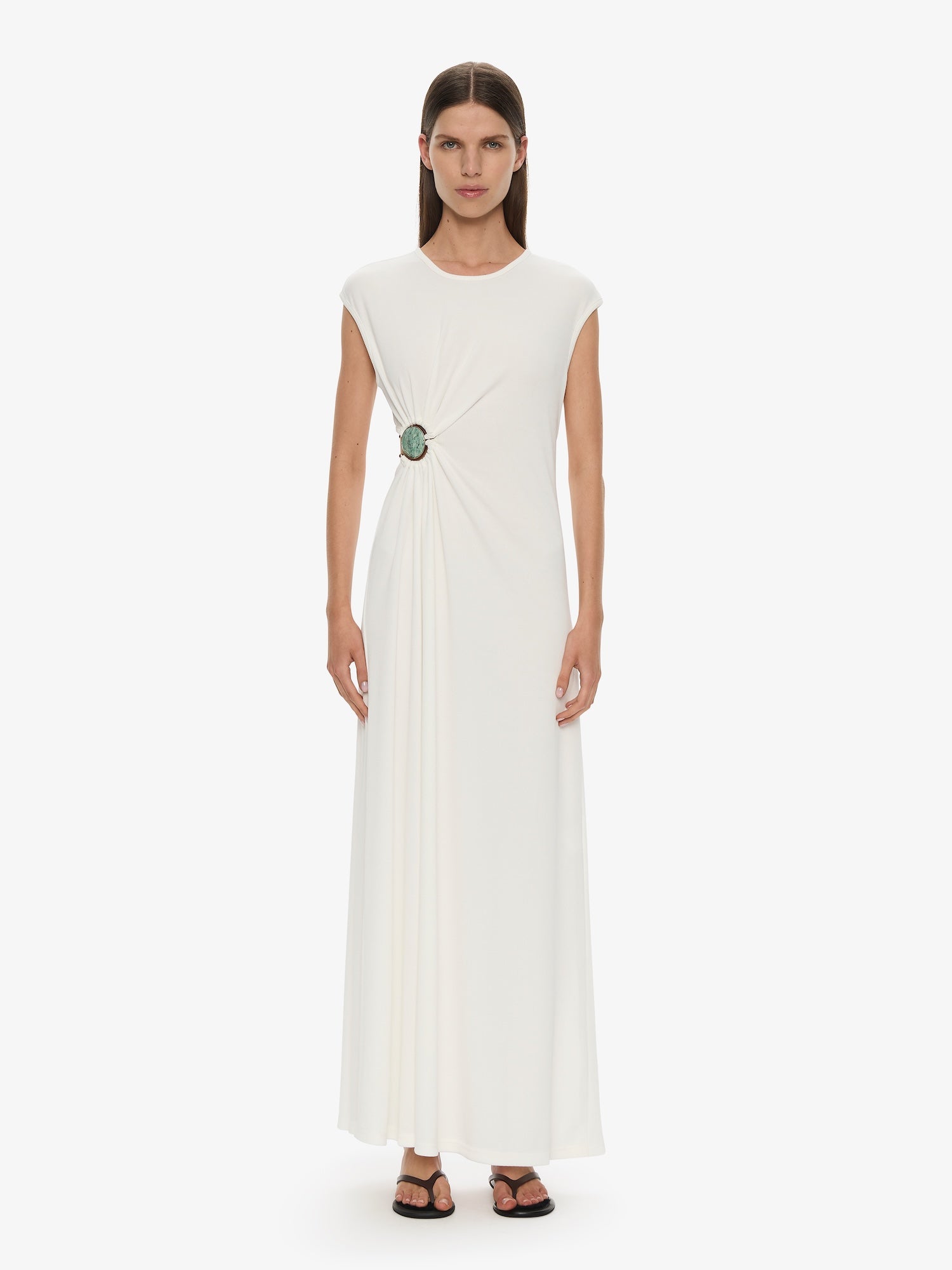Mineral Stone Ruched Tank Dress