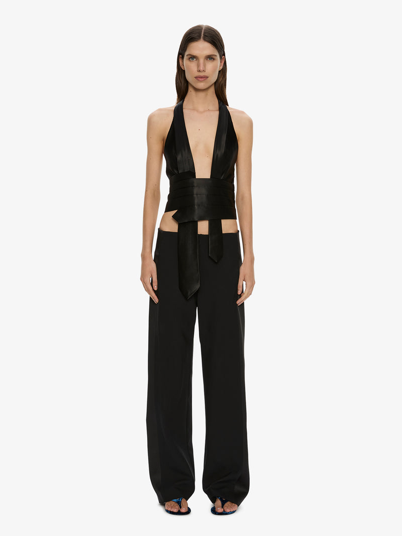 Tuxedo Contrast Wool Trouser - Image 1