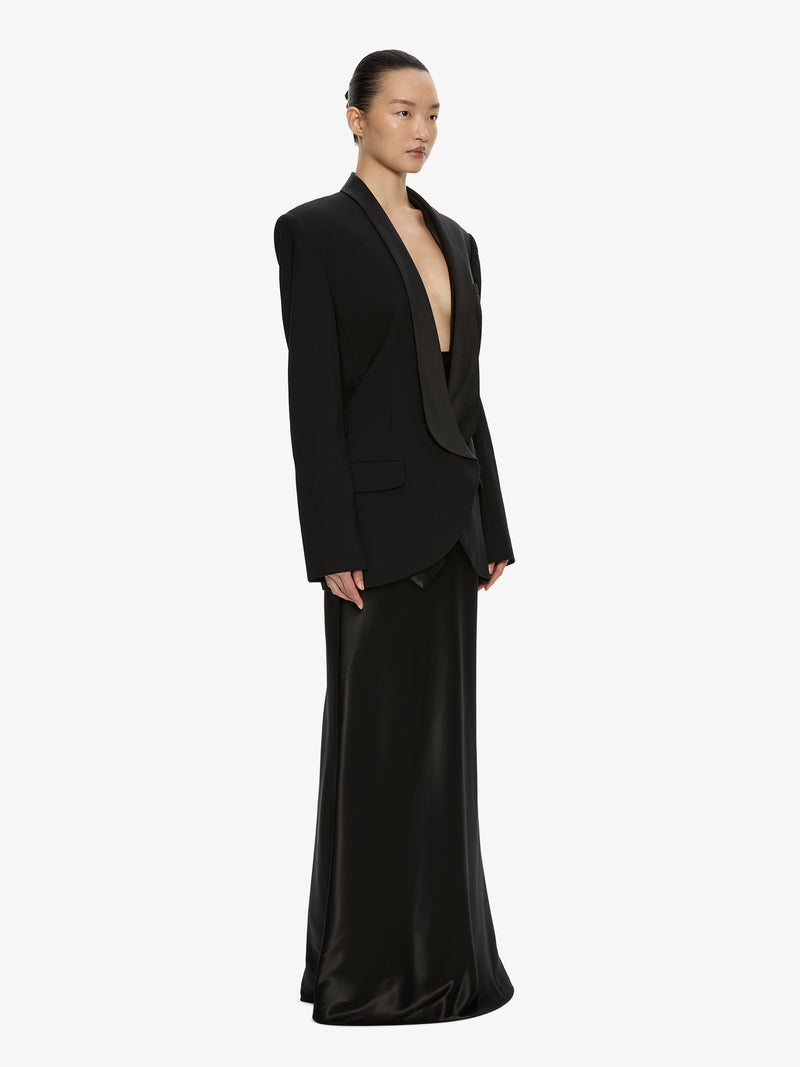 Tuxedo Contrast Wool Blazer - Image 3
