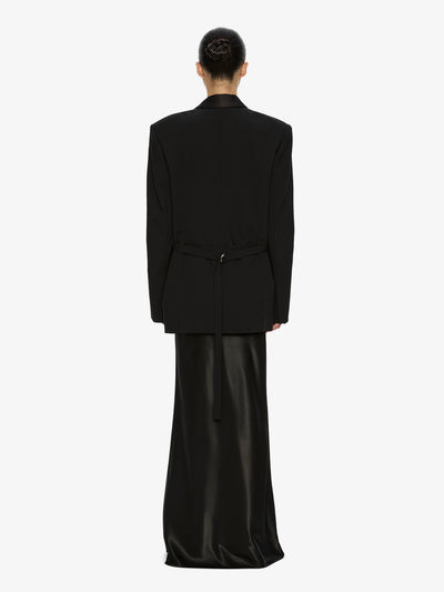 Tuxedo Contrast Wool Blazer