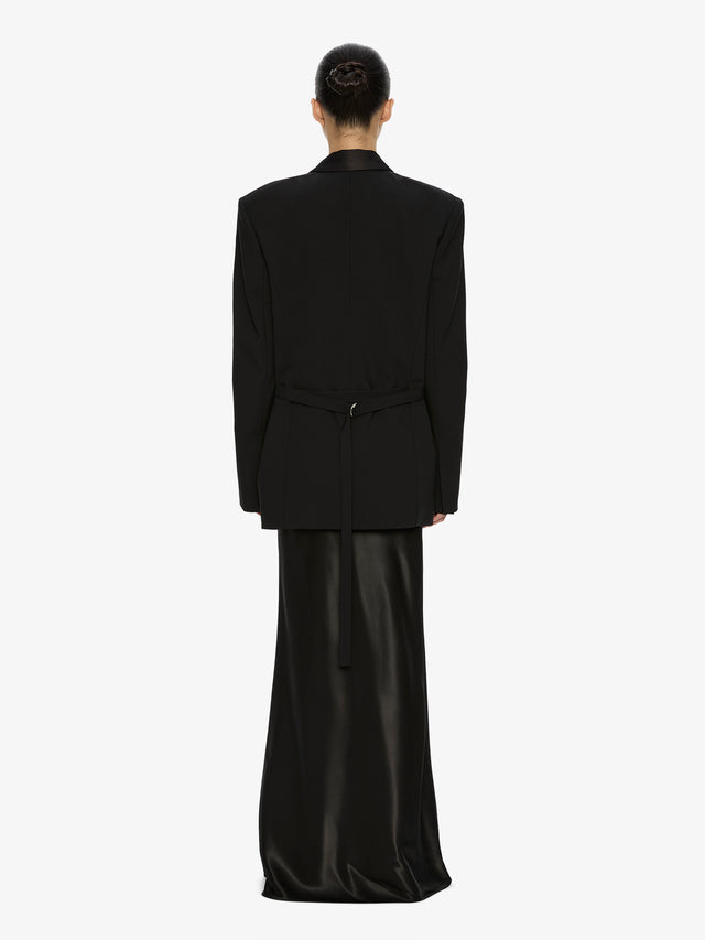 Tuxedo Contrast Wool Blazer