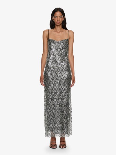 Sequinned Lace Cami Dress