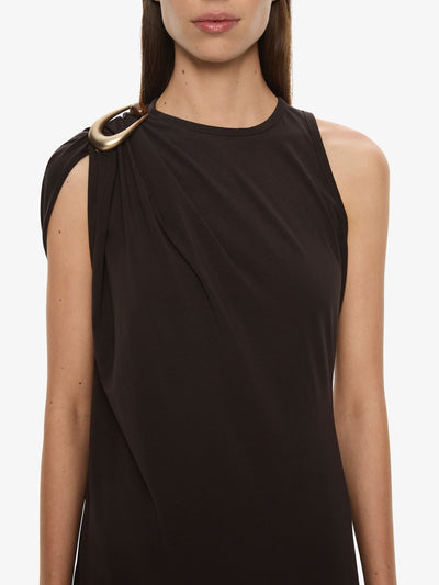 Stone Pin Column Tee Dress