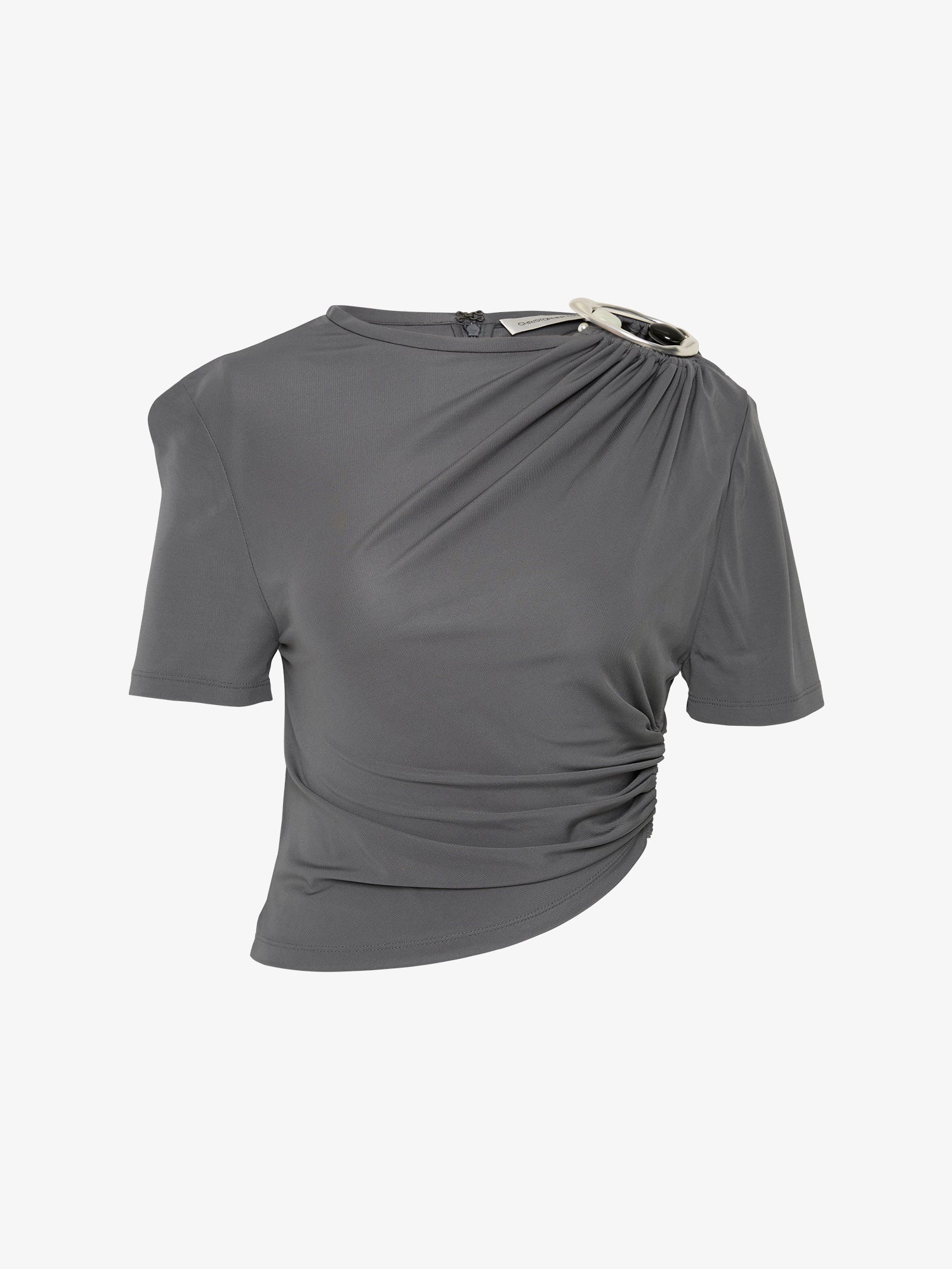 Orica Crystal Ruched Jersey Tee