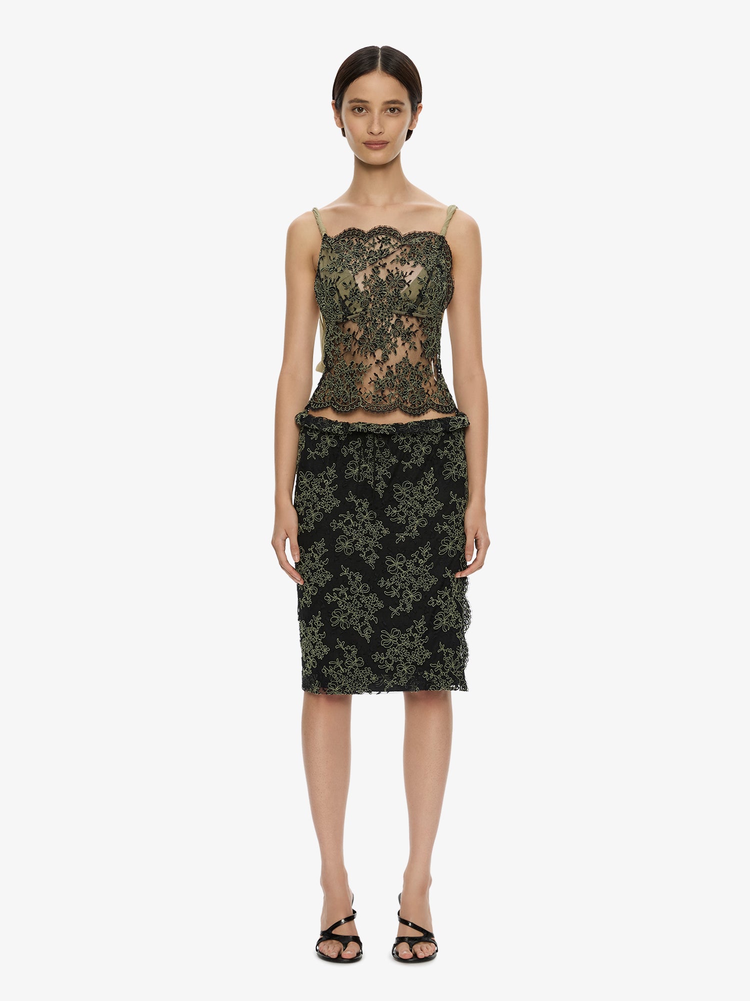 Aluna Lace Draped Top