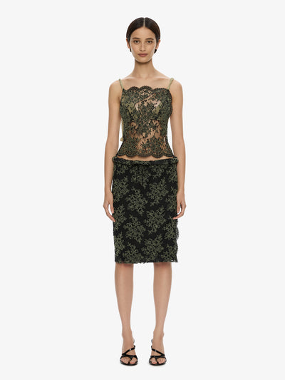 Aluna Lace Draped Top