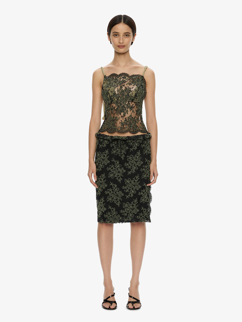 Aluna Lace Draped Top - Image 2